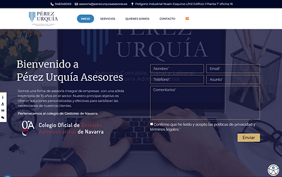 Diseño web Perez Urquía - Webseitengestaltung