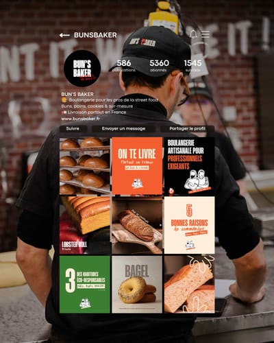 BUN’S BAKER : Accompagnement social media - Design & graphisme
