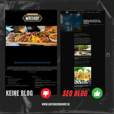 Gasthaus Maxhof Website - Webseitengestaltung