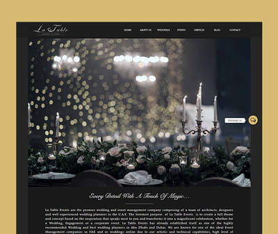 La Table Events - Work 13 - SEO