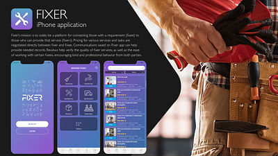 Mobile App For Fixer - Application mobile