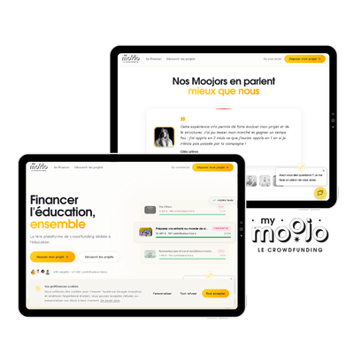 MyMoojo – Plateforme de crowdfunding dédiée à la formation - Webanwendung