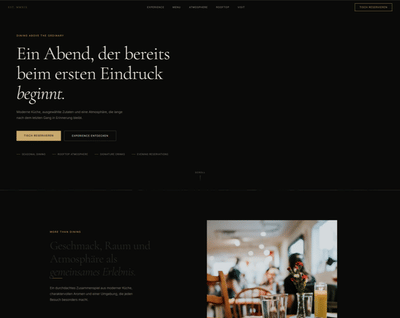 Rooftop-Bar │ Beispielwebsite │ Webglueck - Création de site internet