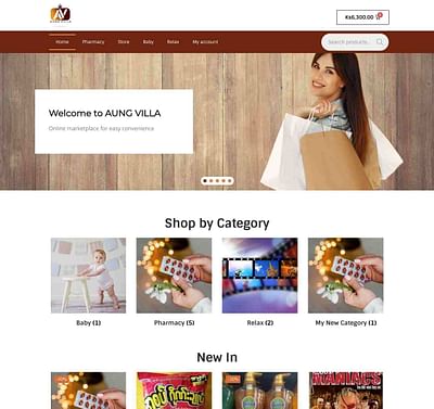 E-Commerce Website - Webseitengestaltung