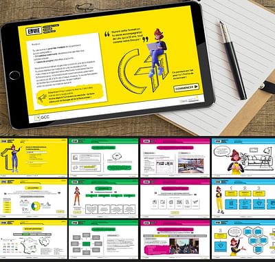 CRÉATION DES MODULES DE FORMATION POUR L’INTERNE - Design & graphisme