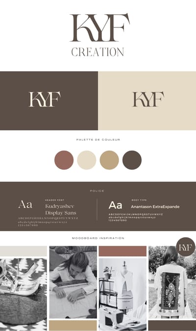 Creation de Logo et charte  KYF - Graphic Design