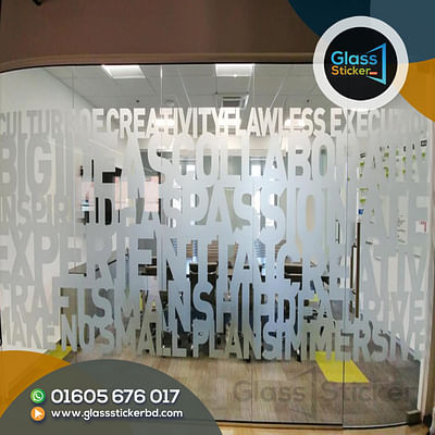 Frosted Sticker Glass Design Price In Bangladesh - Online Advertising