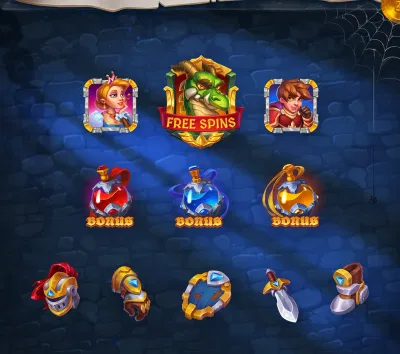 BRAVE KNIGHT (NO AI) slot game art & animation - Motion Design