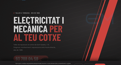 Web para Elèctric Motor Vallès, taller mecánico en Terrassa - Référencement naturel