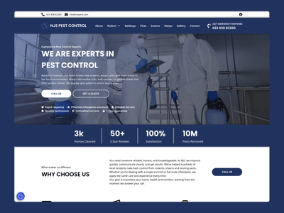 Website for Local Pest Control - Branding & Positioning