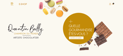 Site web du Chocolatier Champion du Monde [e-shop] - E-commerce