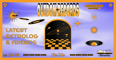 Outdom Records x Canal Barboteur - Graphic Design