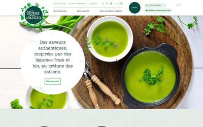 Les Notes de Mon Jardin - Création de site internet
