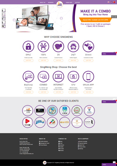 Website Design for SingMeng – Telemedia Co., Ltd - Estrategia digital