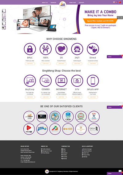 Website Design for SingMeng – Telemedia Co., Ltd - Digital Strategy