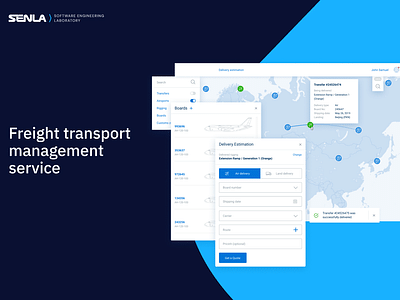 Freight transport management service - Applicazione web
