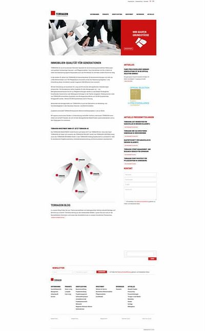Website-Relaunch: die TERRAGON AG - Grafikdesign