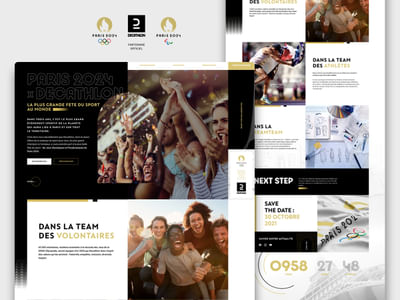 Landing page Decathlon JO 2024 - Applicazione web