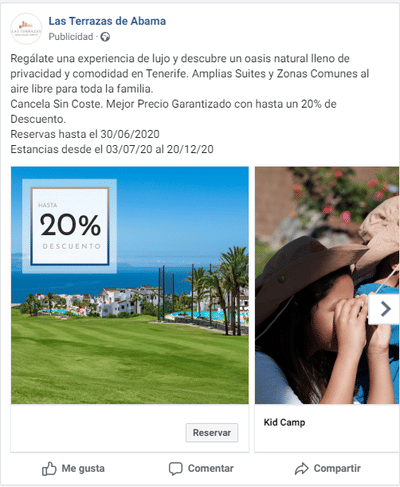 Las Terrazas de Abama: Campañas Online - Publicidad Online