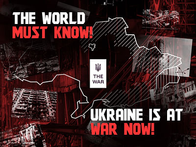 Promo website of the Ukrainian-russian war 2022 - Graphic Design