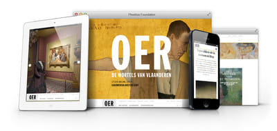 Responsive website voor de tentoonstelling OER - Website Creatie