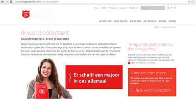 Campaign Dutch Salvation Army - Branding & Positionering
