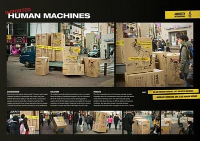 IMPORTED HUMAN MACHINES - Werbung