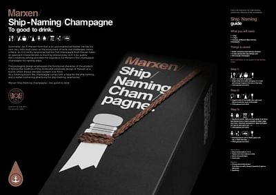 MARXEN SHIP NAMING CHAMPAGNE - Werbung