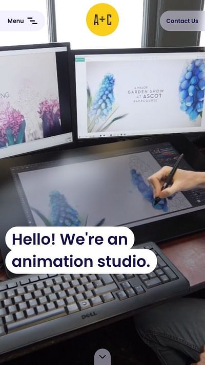 Site for an award-winning Animation agency - Webseitengestaltung
