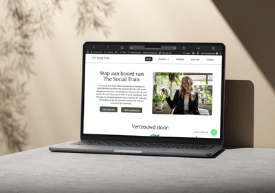 Website voor The Social Train - Website Creatie