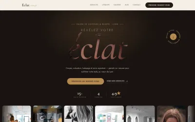 Éclat Style Website - Création de site internet