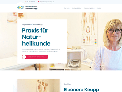 Webseite für eine Naturheilpraxis - Webseitengestaltung