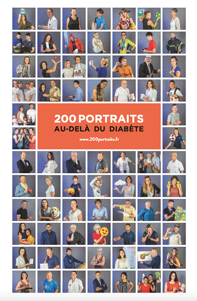 200 portraits au-delà du diabète - Estrategia de contenidos