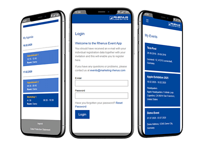 RHENUS EVENT APP - Motion-Design