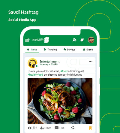 Saudi Hashtag - Webanwendung