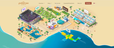 The Palawan Sentosa's Immersive Website - Ergonomy (UX/UI)