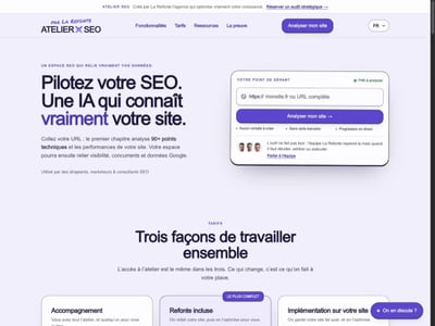 Atelier SEO — plateforme d’audit SEO & IA - Data Consulting