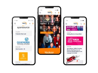 GALA Global Website and AMS Integration - Software Development