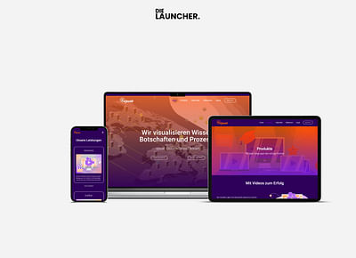 Maßgeschneiderter Webdesign-Relaunch für vjsual - Creazione di siti web
