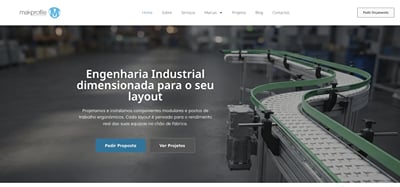 Makprofile: new website for an industrial engineering company - Website Creation