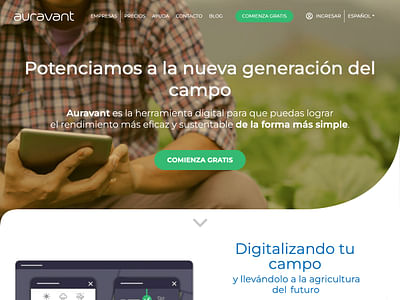 Auravant - Agricultura Digital Simple - Website Creation