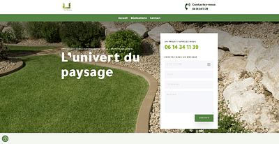 Création site internet d'un paysagiste - Création de site internet