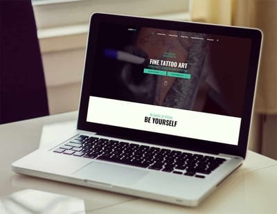 Website voor een tattoo-shop - Création de site internet
