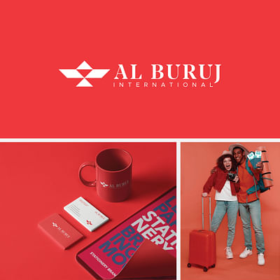 Al Buruj International Travel Logo and branding. - Graphic Design