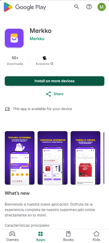 Plataforma E-commerce y App Móvil para Merkko - E-commerce