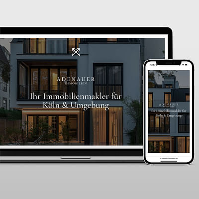 Neue Webseite für Adenauer Immobilien - Website Creation