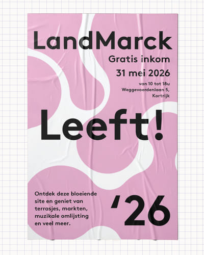 Poster design LandMarck Leeft! '26 - Ontwerp