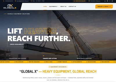 Globalx trading - Website Creation