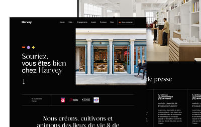 Harvey : Branding I UX.UI Design - Ergonomie (UX/UI)