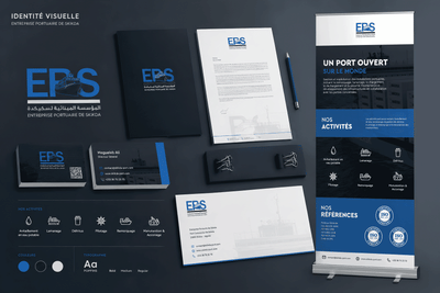 Brand Identity Design - Enterprise Port of Skikda - Graphic Design